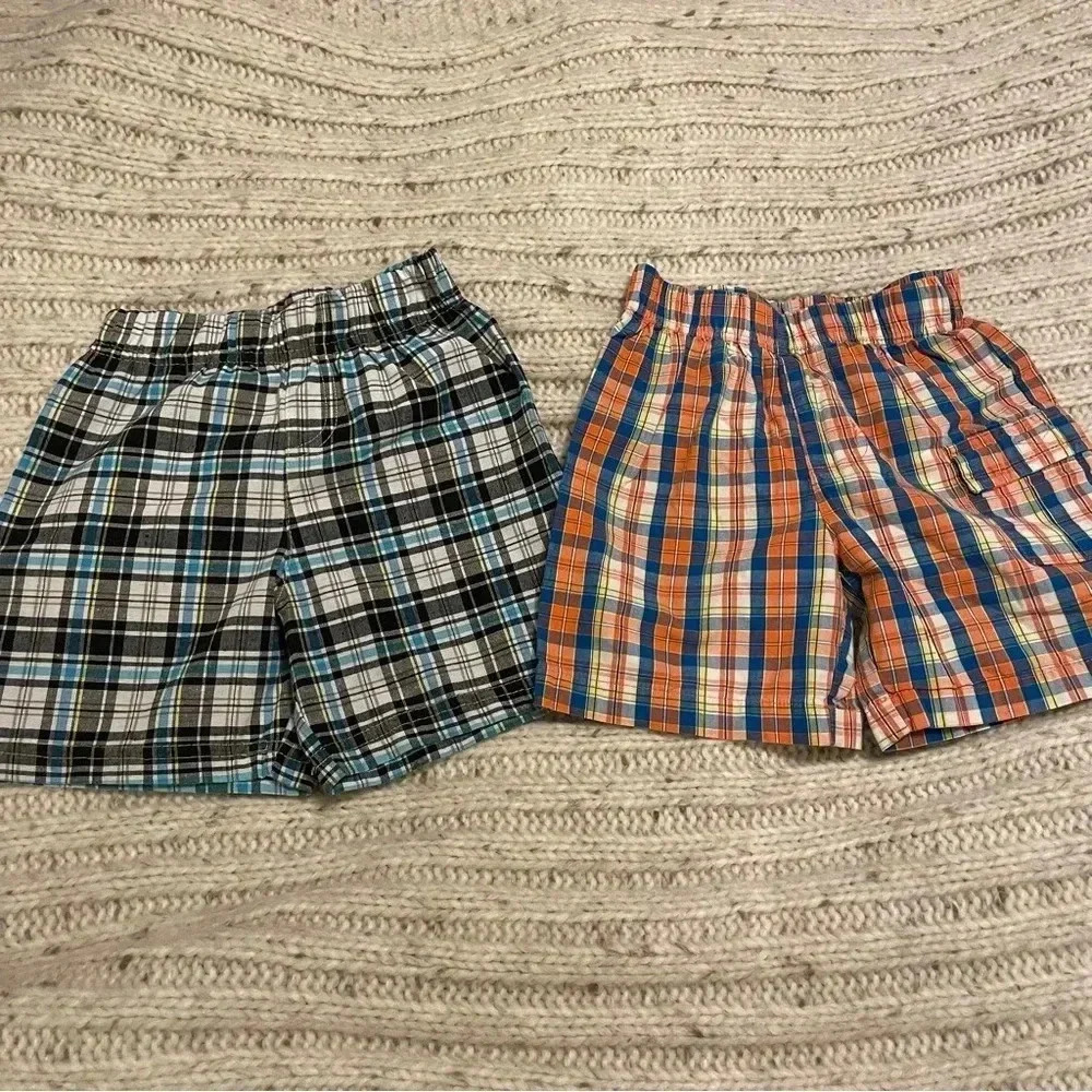 Mickey and Nickelodeon 18-24 months plaid‎ shorts set​